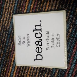 VPV Photography Beach Design Coaster Made in New England